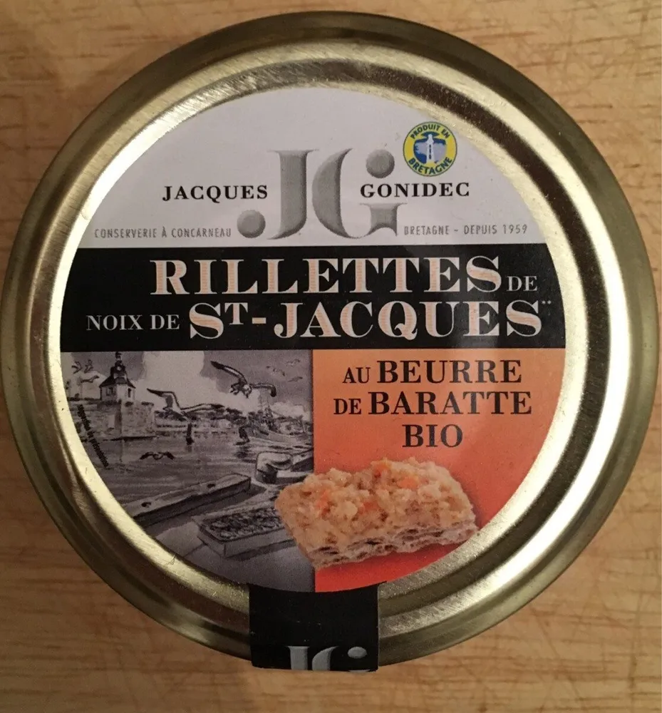 Rillettes de St Jacques au beurre de baratte bio