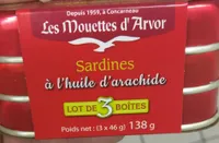 Sardines à l'huile d'arachide
