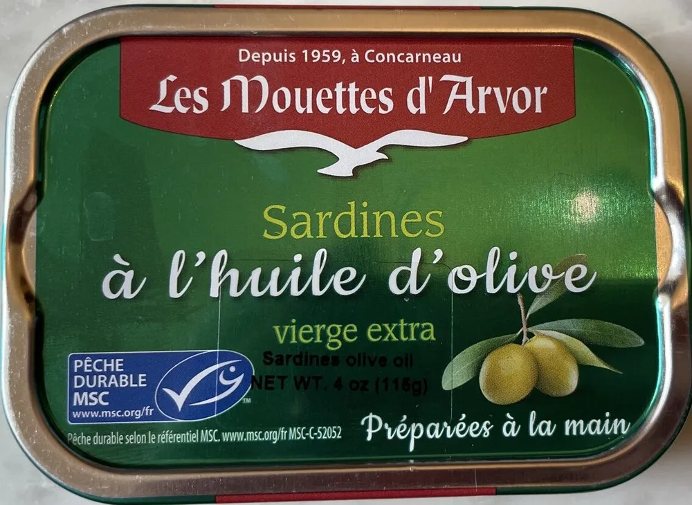 Sardines huile d'olive vierge extra