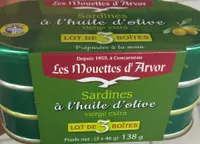 Sardines à l'huile d'olive vierge extra