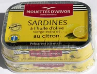 Sardines à l'huile d'olive vierge extra et au citron