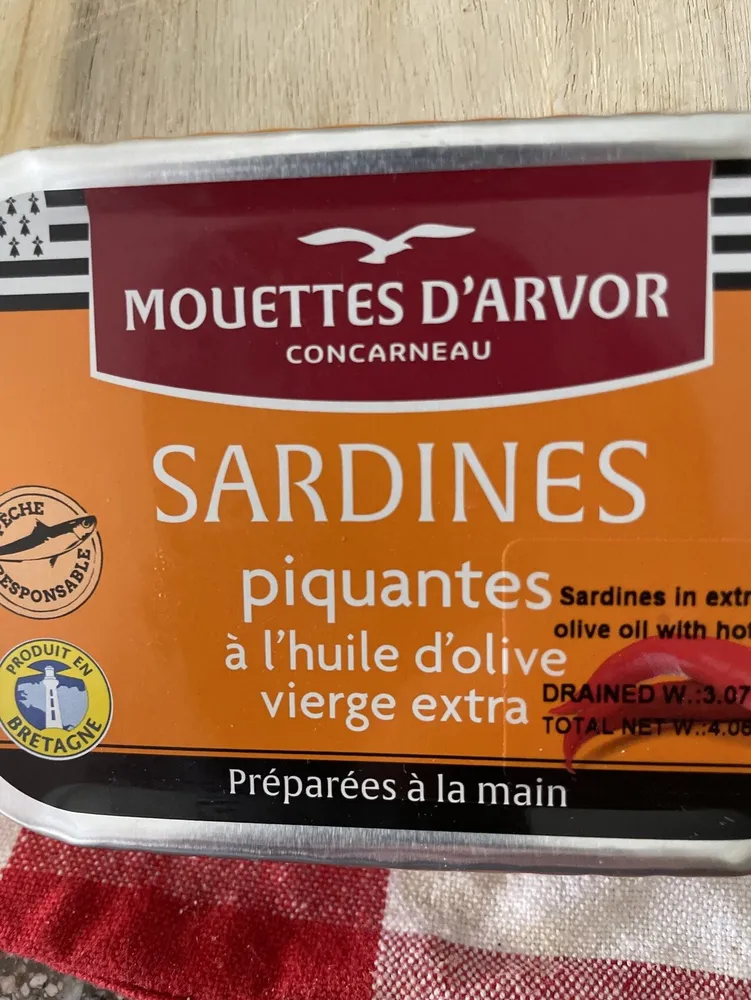 Sardines piquantes à l'huile d'olive vierge extra