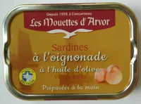 Sardines à l'oignonade à l'huile d'olive vierge extra