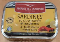 Sardines Au Citron Confit Et Au Piment - Mouettes D'arvor - 1 / 6 - 115 gr