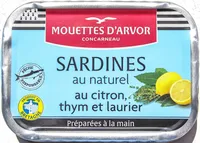 Sardines au naturel au citron