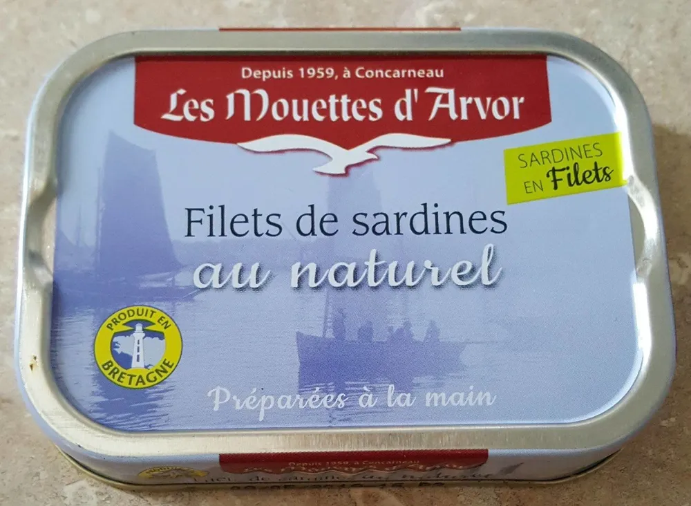 Filet de sardines au naturel