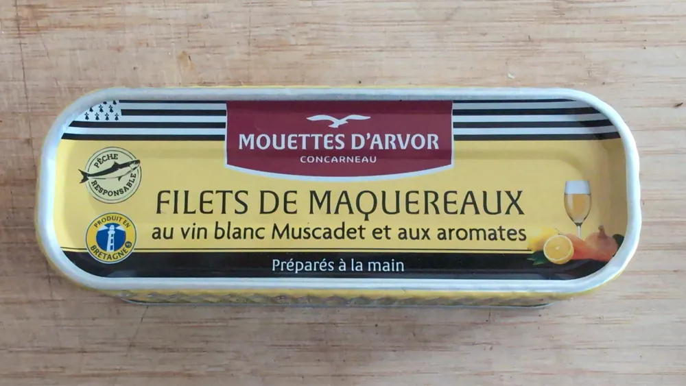 Filets de maquereaux au vin blanc Muscadet et aux aromates