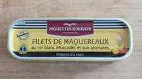Filets de maquereaux au vin blanc Muscadet et aux aromates