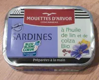Sardines à l'huile de lin et de colza Bio