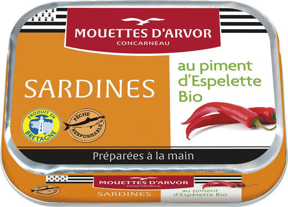 Sardines au piment d'Espelette bio
