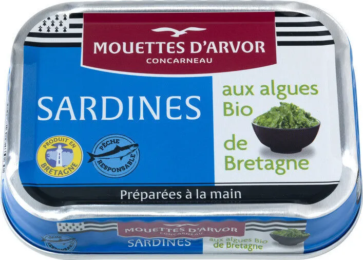 Sardines aux algues Bio de Bretagne