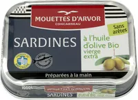 Sardines sans arêtes à l'huile d'olive bio