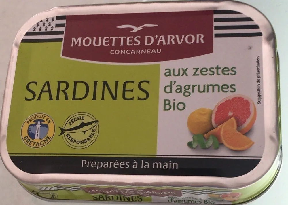 Sardines aux zestes d’agrumes bio