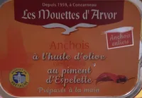 Anchois à l'huile d'olive vierge extra au piment d'Espelette