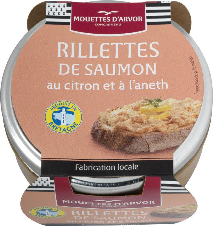 Rillettes de saumon au citron et à l’aneth