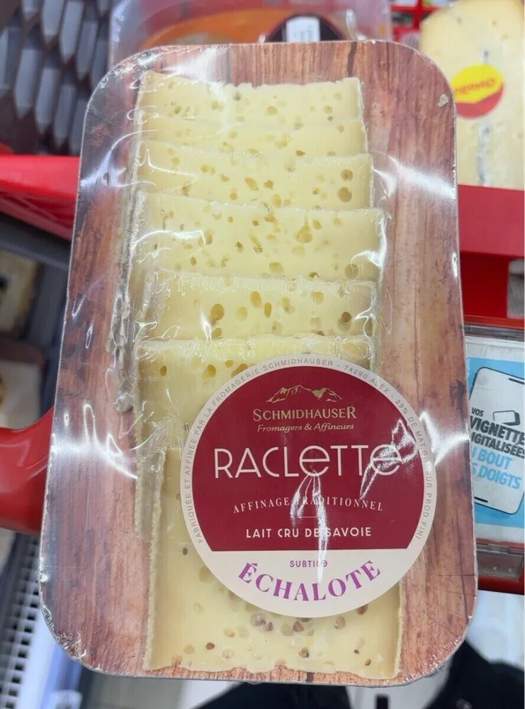 Raclette échalotes