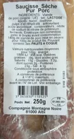 Saucisse sèche pur porc