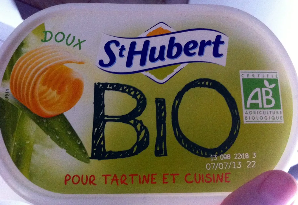 St Hubert Bio (Doux, Tartine et Cuisine), (58 % MG)
