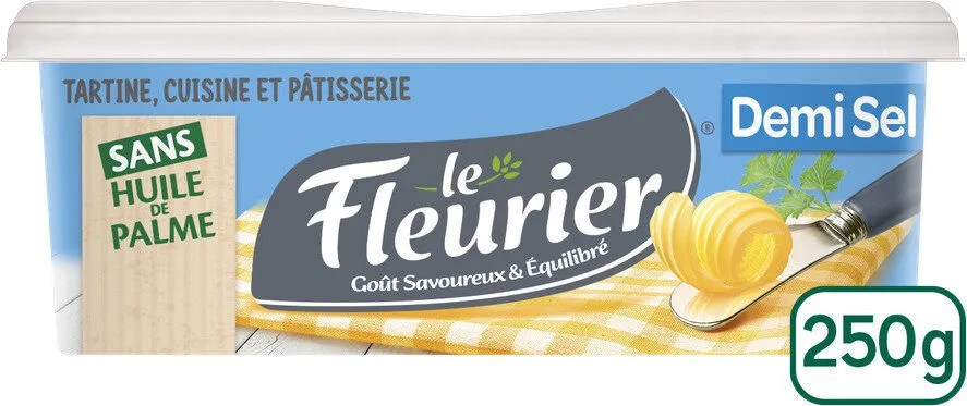 Le fleurier sans huile de palme 250g demi sel