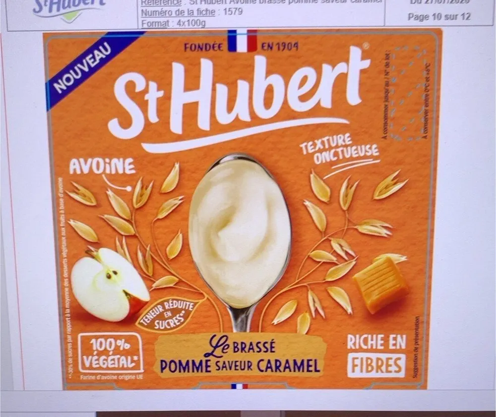 St hubert avoine Pomme caramel