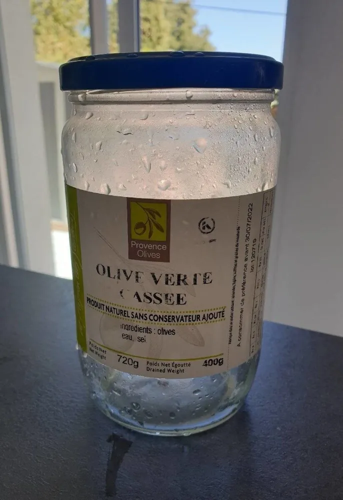 Olive verte cassee