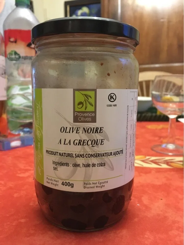 Olives noire à la Grecque