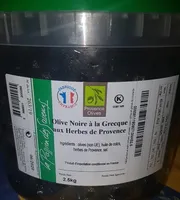 Olive noire à la grecque aux herbes de Provence