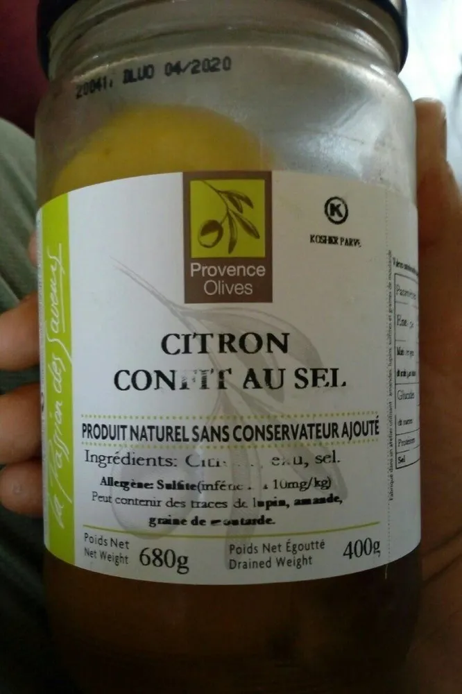 Citron confit au sel