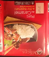 Porc au caramel et riz basmati aux graines de pavot