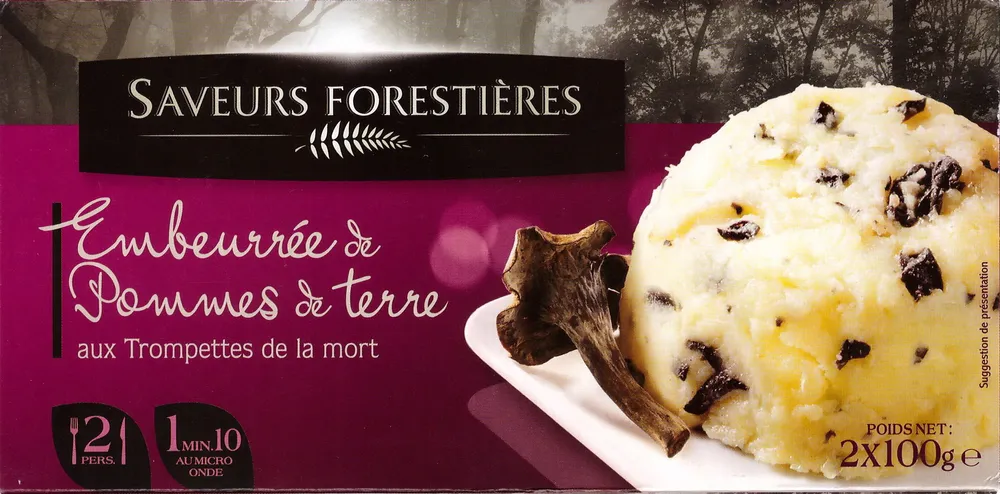Embeurrée de pommes de terre aux trompettes de la mort