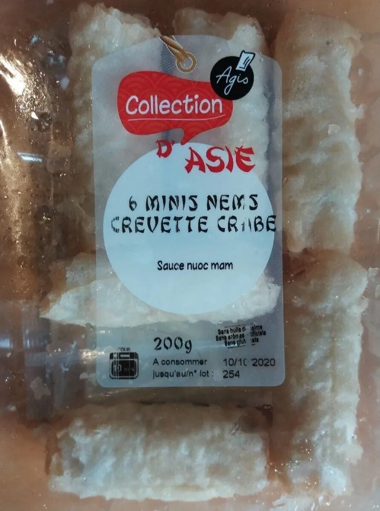 Minis nems crevettes crabes