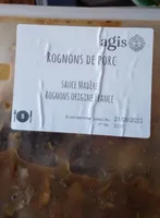 Rognon de porc sauce madere