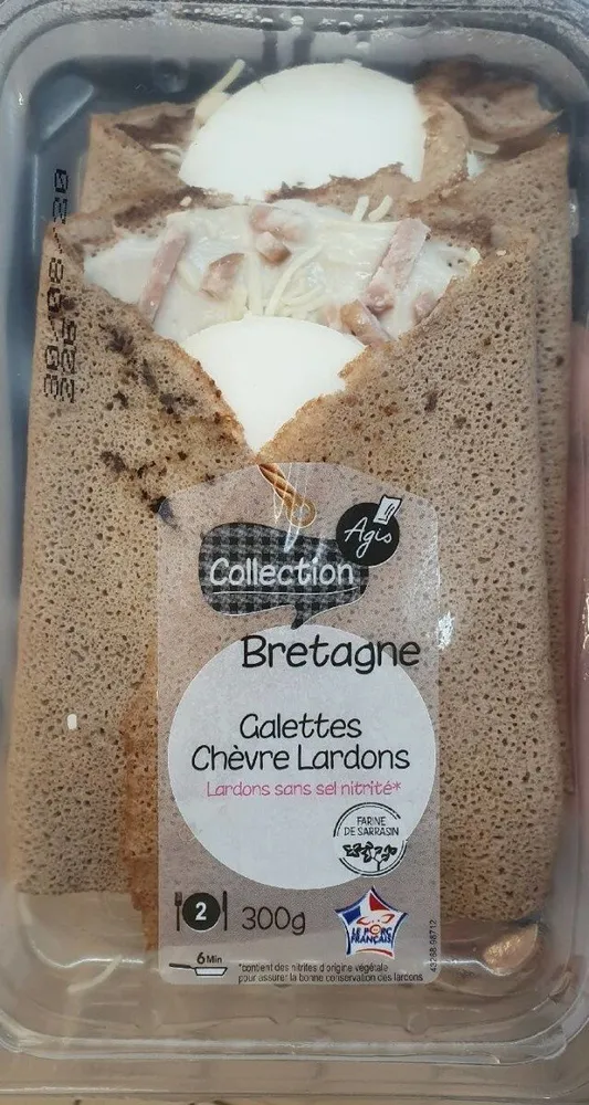 Galettes chèvre lardons