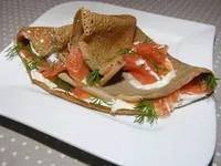 Galette saumon aneth