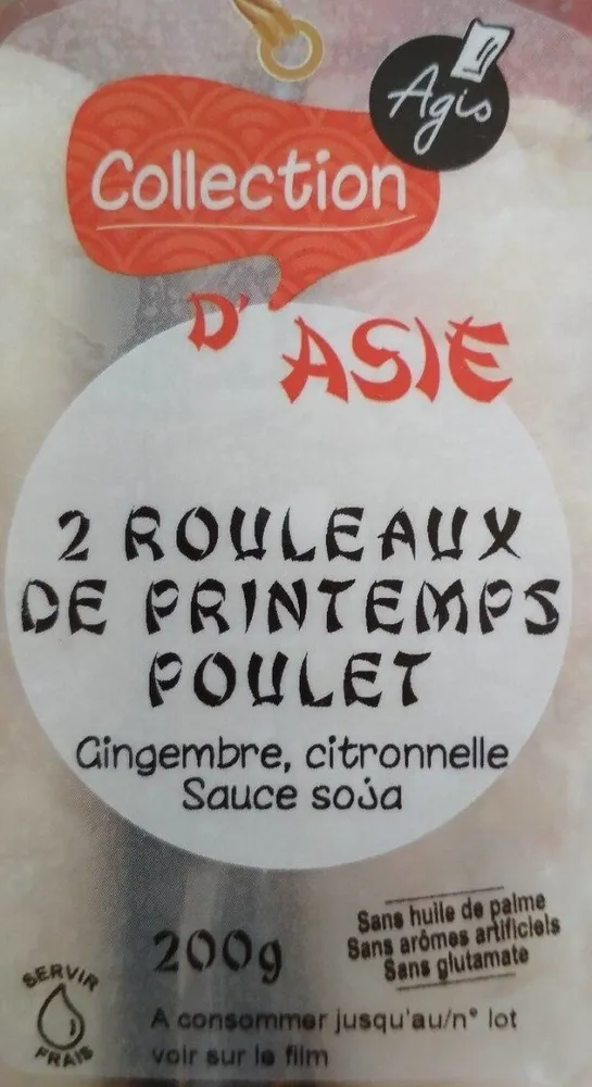 2 Rouleaux de printemps Poulet