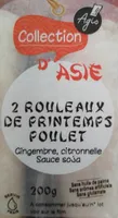 2 Rouleaux de printemps Poulet