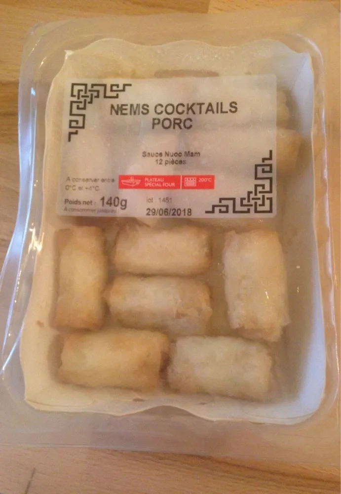 Nems cocktails porc