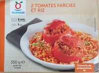 2 tomates farcies et riz