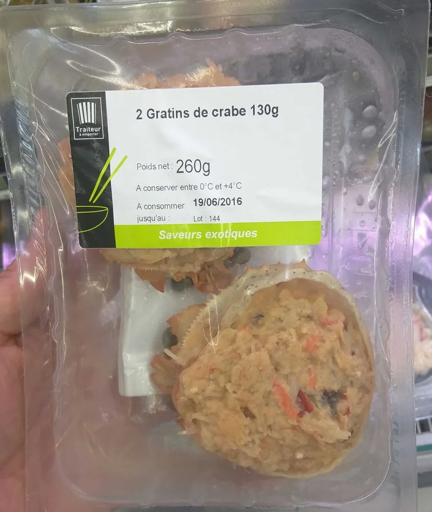 Gratins de crabe farcis