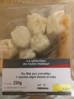 Xiu Mai aux Crevettes + Sauces Aigre Douce et Soja