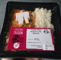 Poulet tikka massala et riz basmati