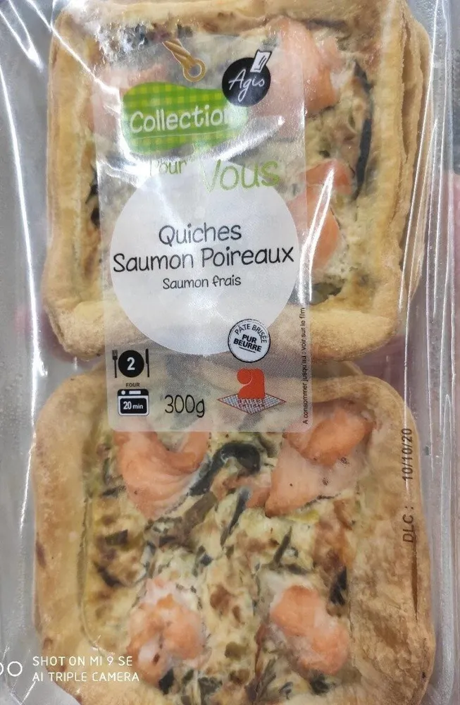Quiches saumon poireaux