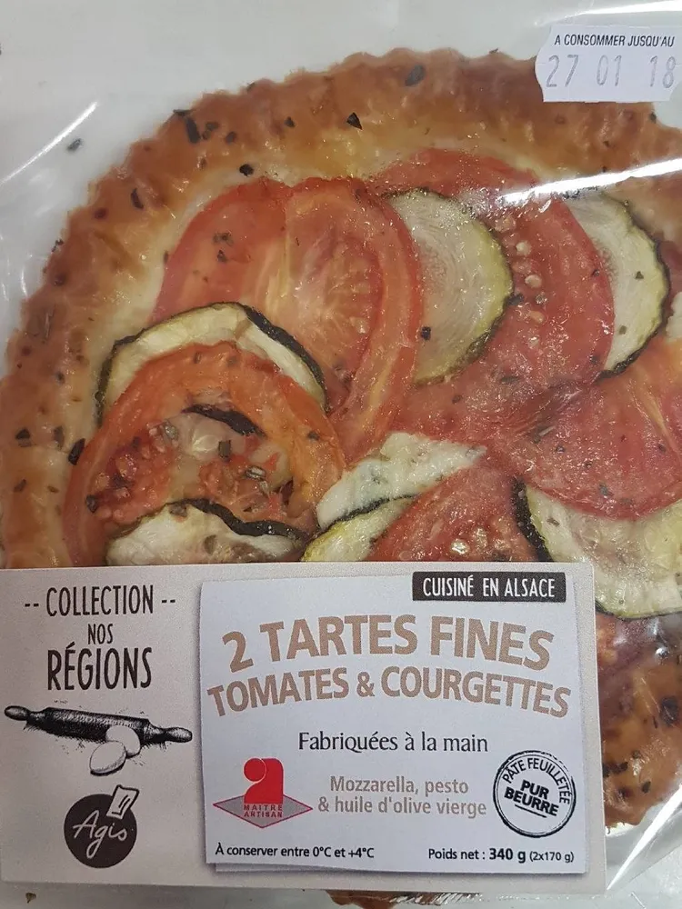 Tartes fines tomates & courgettes