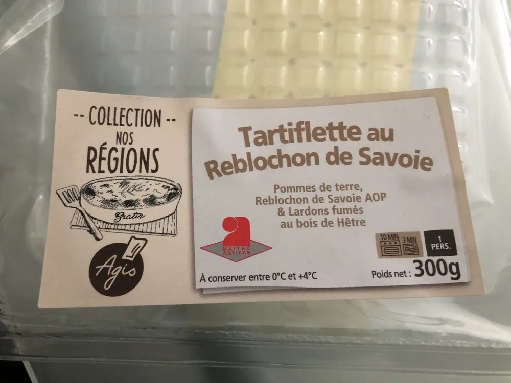 Tartiflette au Reblochon de Savoie