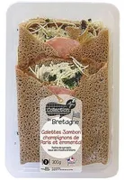 Galettes jambon, champignons & emmental
