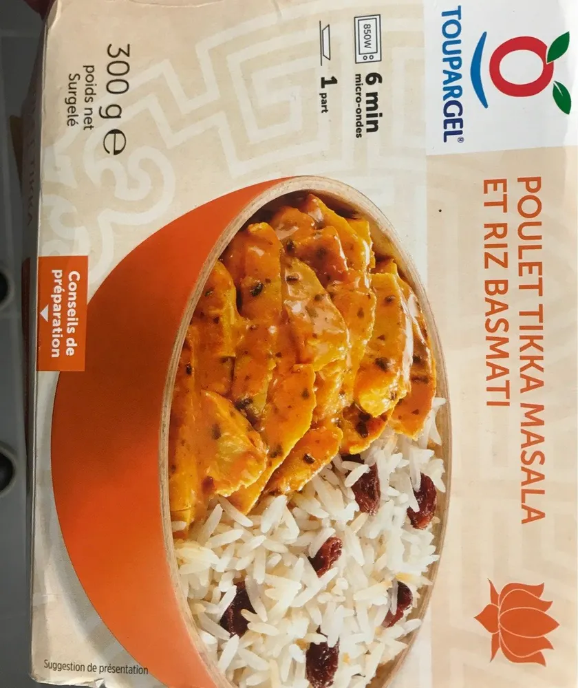Poulet tikka masala et riz basmati