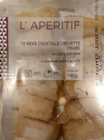 Nems cocktails crevettes crabe