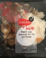 Collection d'asie boeuf aux oignons et riz parfumé