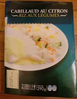 Cabillaud au citron et riz aux petits légumes