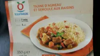 Tajine agneau et semoule raisins